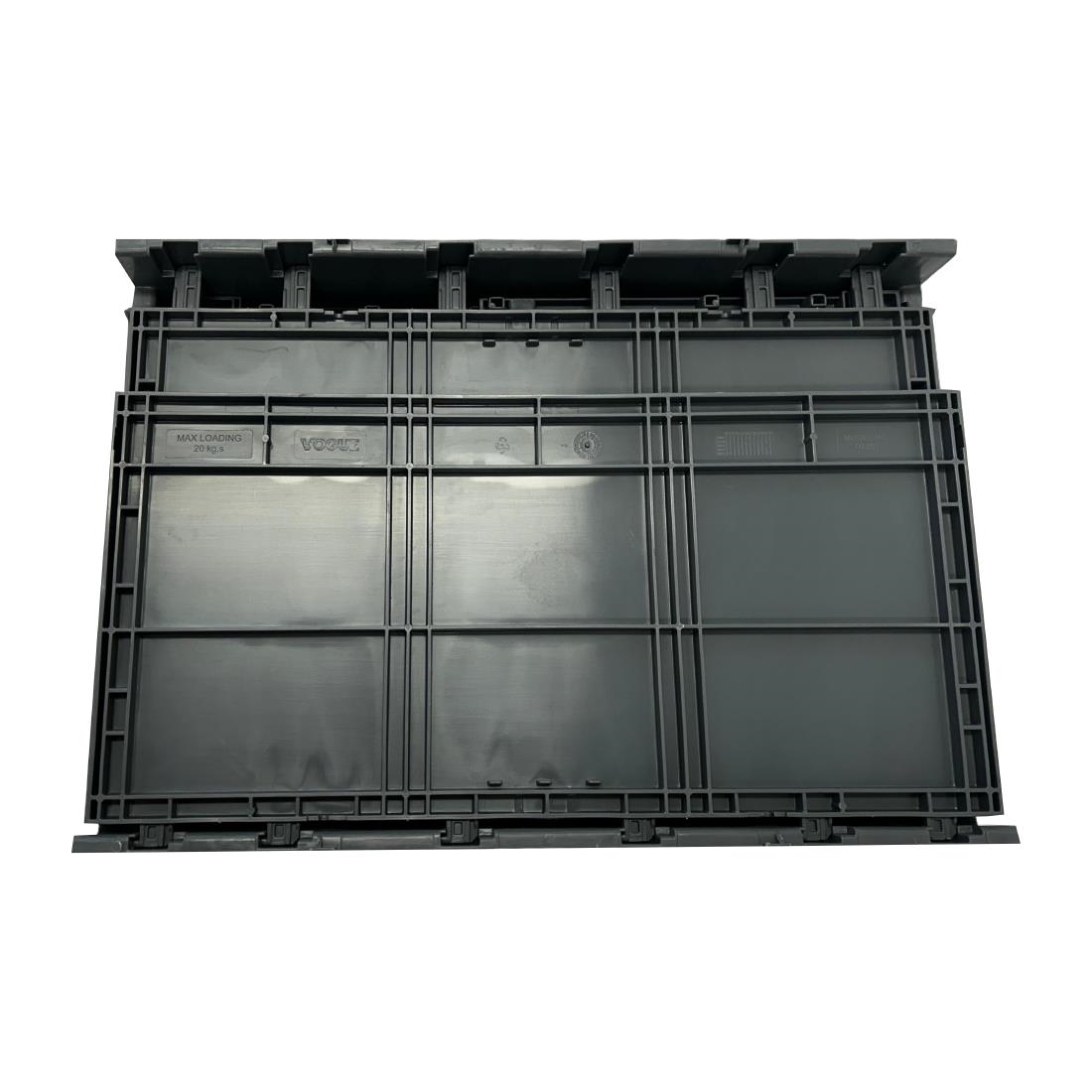 Caisse de transport/stockage pliante en plastique Vogue 594x396x353mm DX997