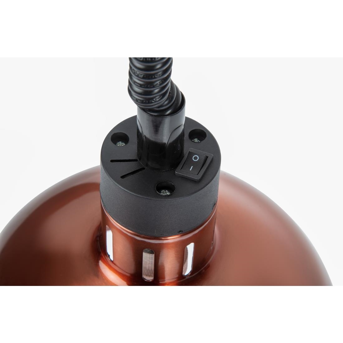 Lampe chauffante dôme rétractable Buffalo finition cuivre DY460
