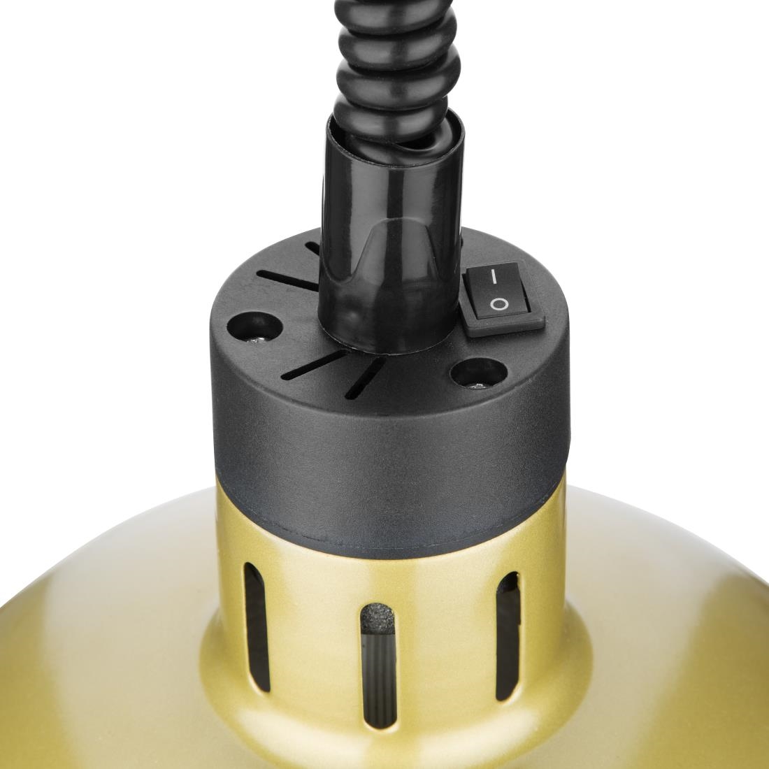 Lampe chauffante dôme rétractable Buffalo finition dorée DY462