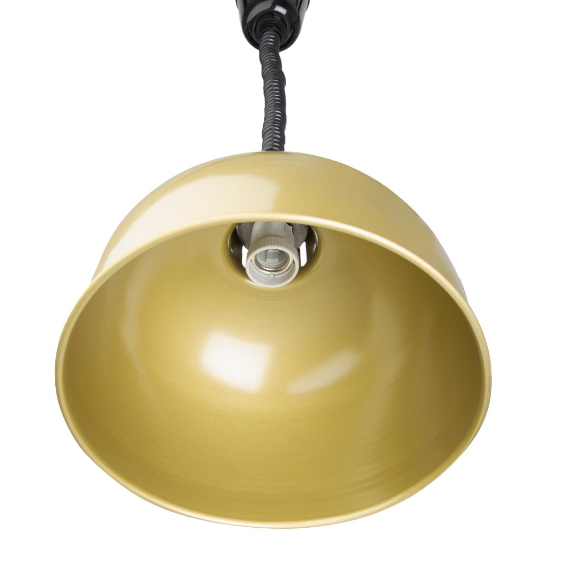 Lampe chauffante dôme rétractable Buffalo finition dorée DY462