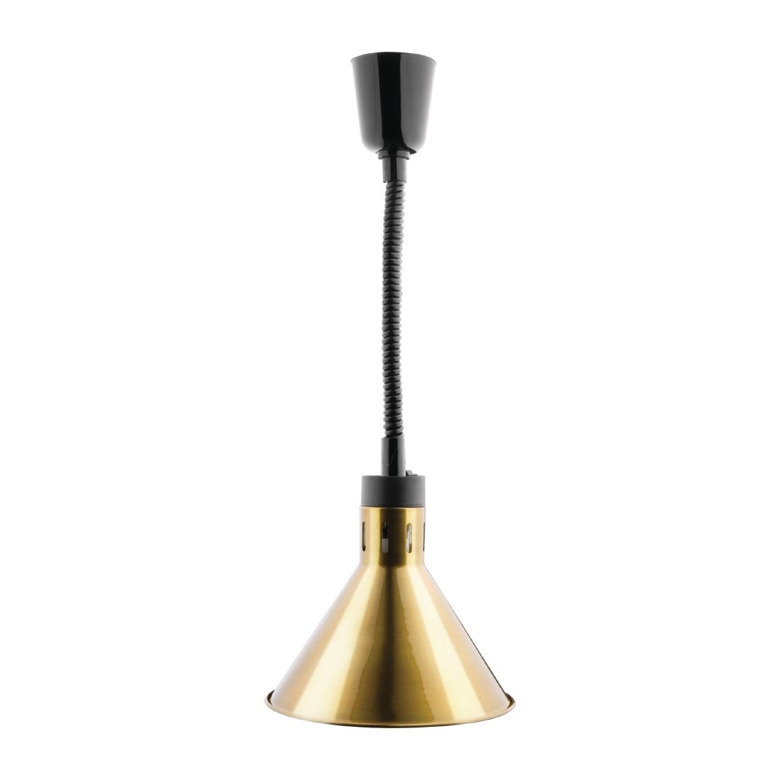 Lampe chauffante conique rétractable Buffalo finition dorée DY465