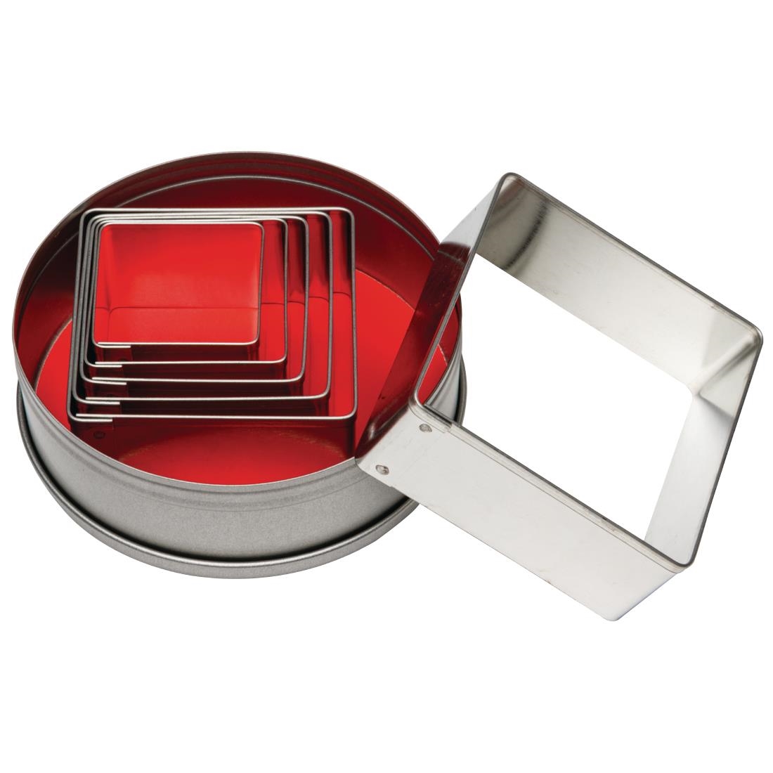 Lot de 6 emporte-pièces carrés Vogue E017