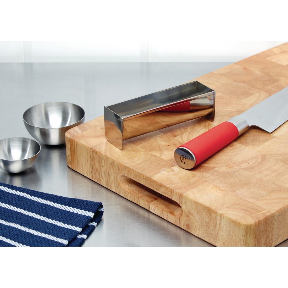 Moule à terrine en acier inoxydable Vogue forme de U 135mm E589