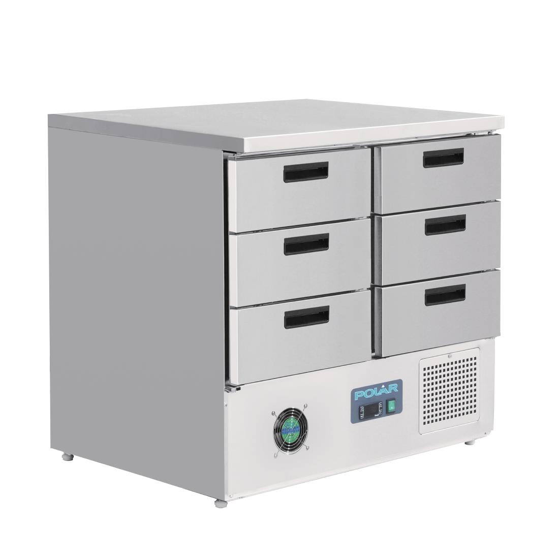 Table réfrigérée positive 6 tiroirs Polar série G 240L FA440