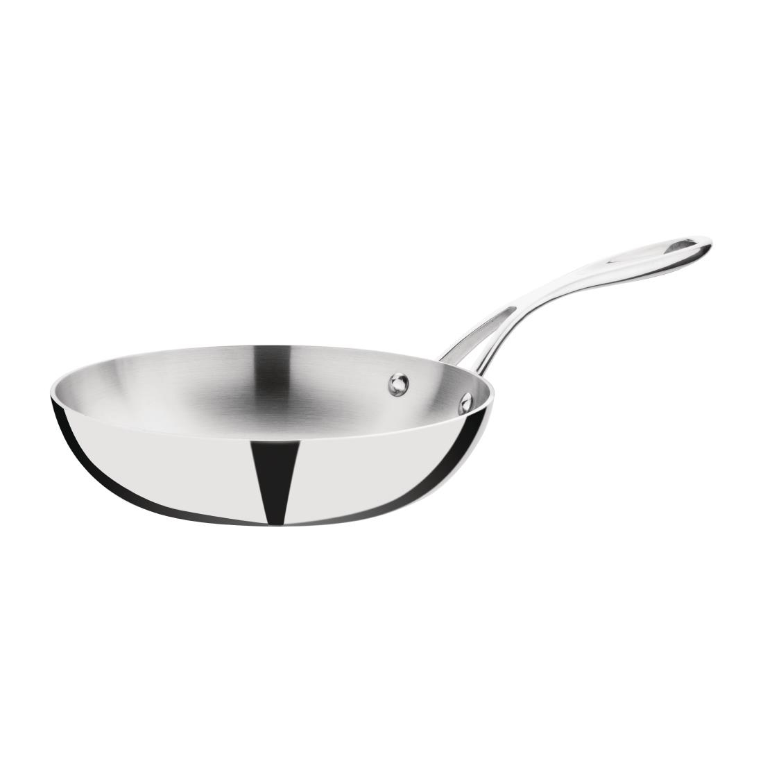 Poêle inox triple paroi Vogue 200mm FS668