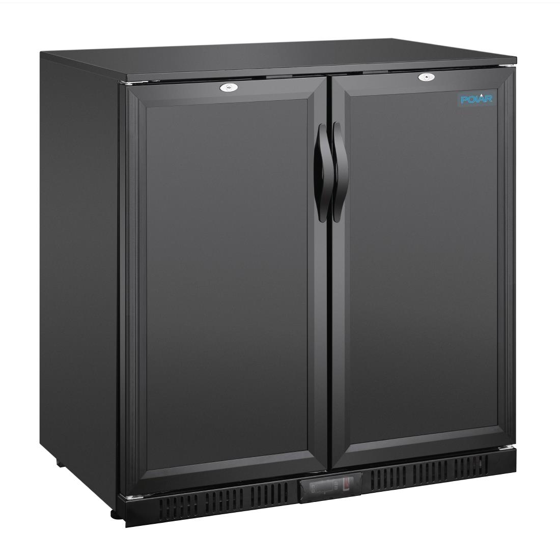 Arrière-bar deux portes pleines Polar Série G 850mm 198L GE998