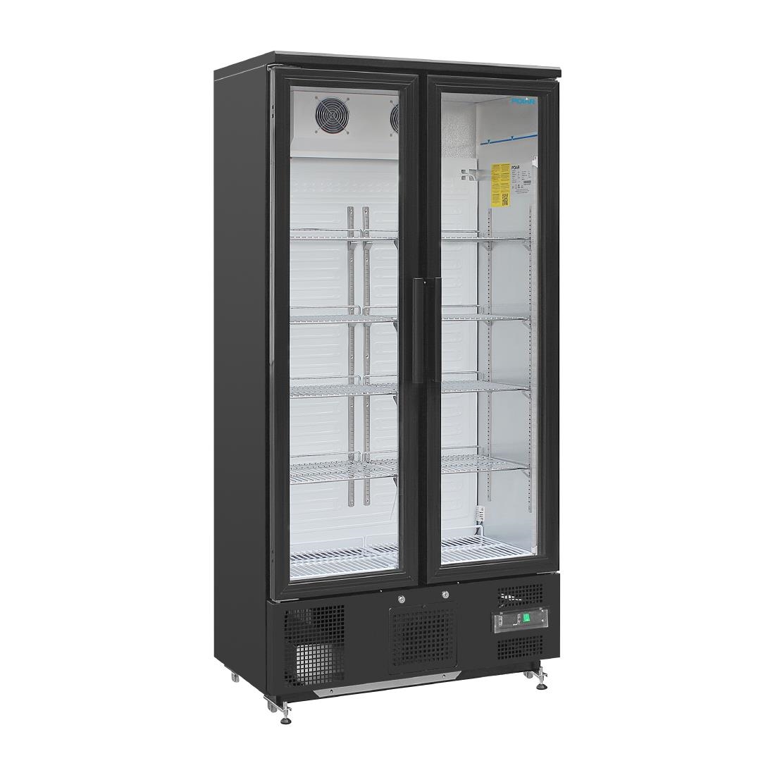 Arrière-bar vertical double porte battante Polar Série G 490L GJ449