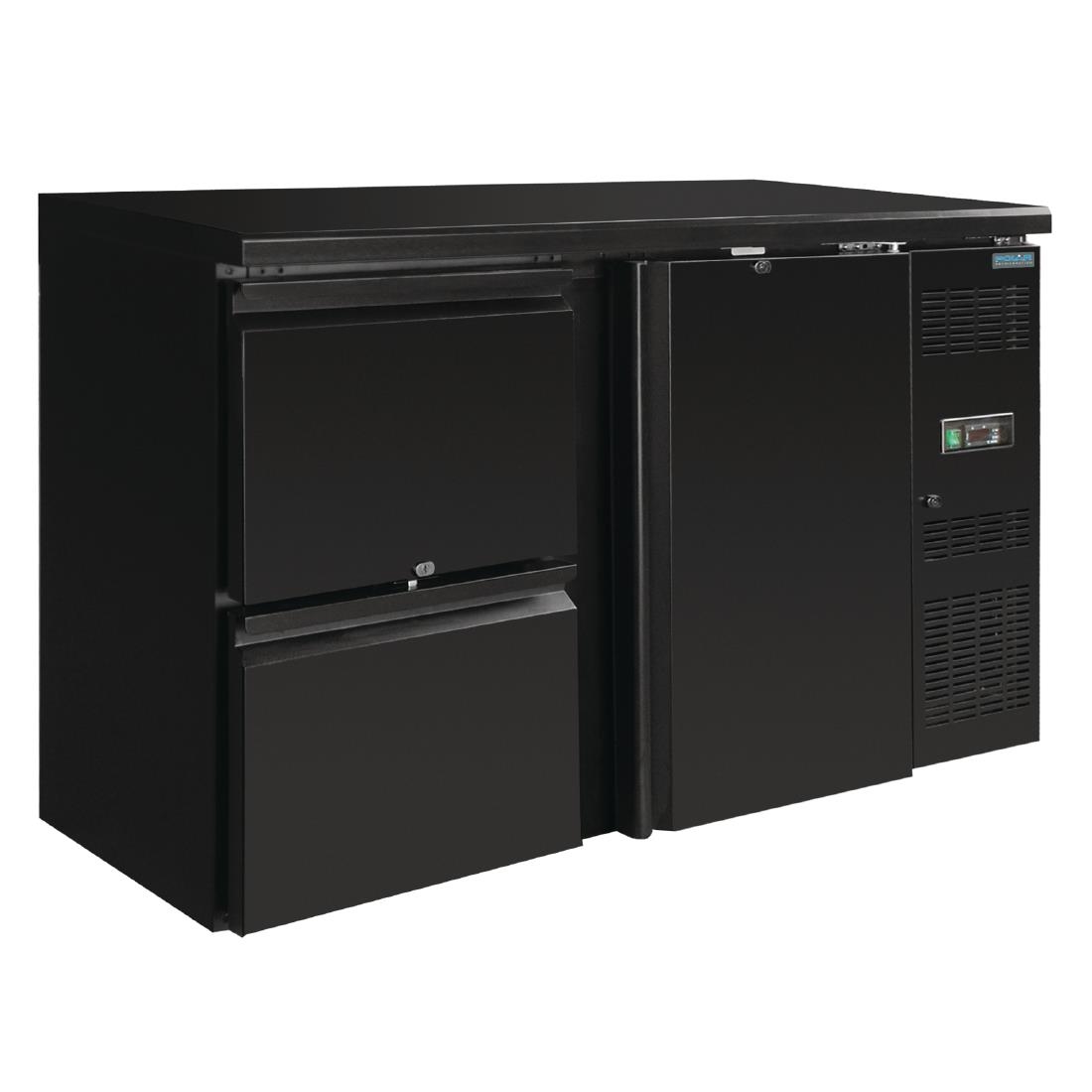 Arrière-bar Polar Série U 1 porte et 2 tiroirs GL186