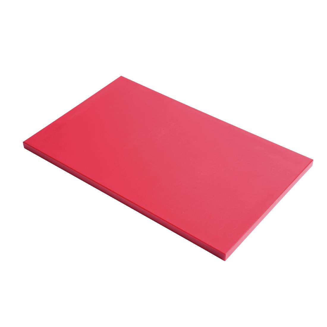 Planche à découper GN 1/2 en polyéthylène haute densité Gastro M  rouge GN331