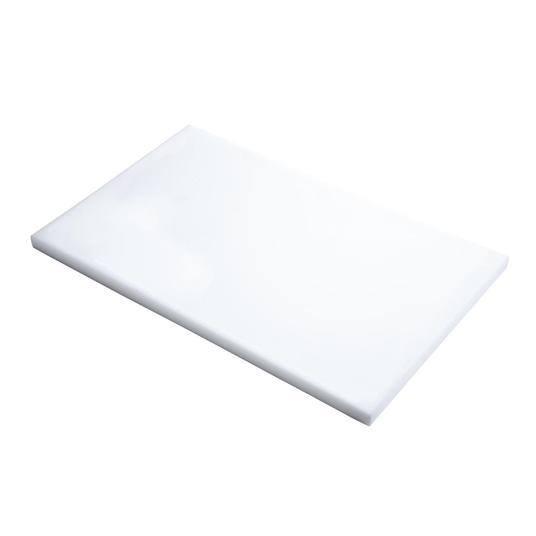 Planche à découper GN1/1 en polyéthylène haute densité Gastro M  blanche GN338