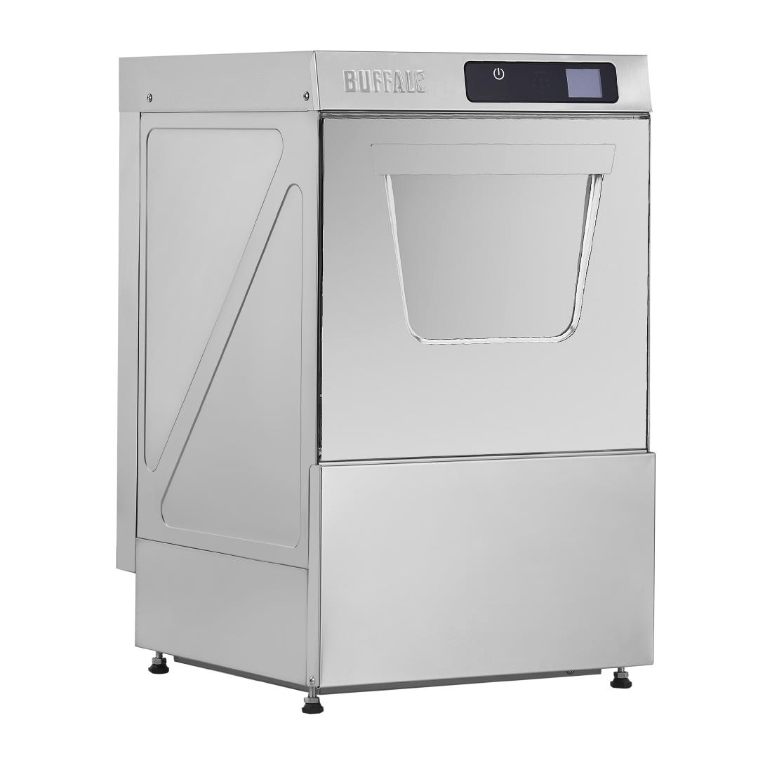 Lave-verres digital Buffalo avec pompe de vidange casier 400mm HC517