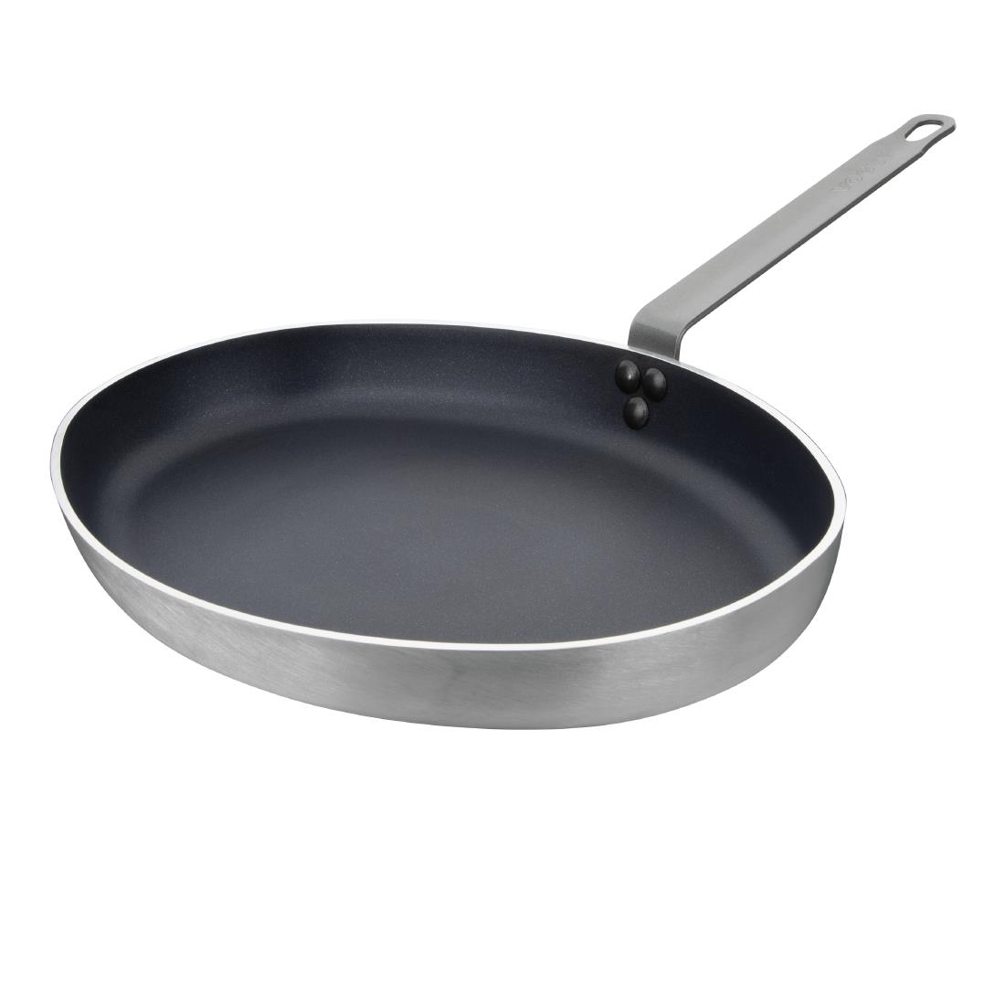 Poêle ovale en aluminium antiadhésif Vogue Teflon Platinum Plus 400mm HT992