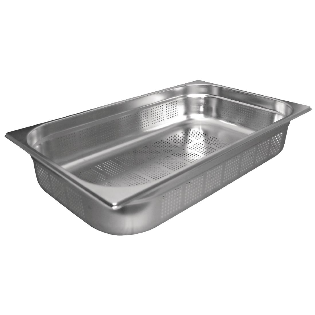 Bac Gastronorme inox perforé GN 1/1 100mm Vogue K841
