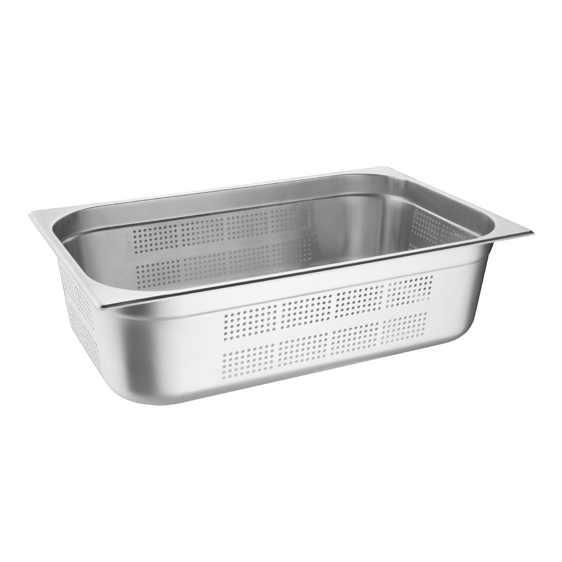 Bac Gastronorme inox perforé GN 1/1 150mm Vogue K842