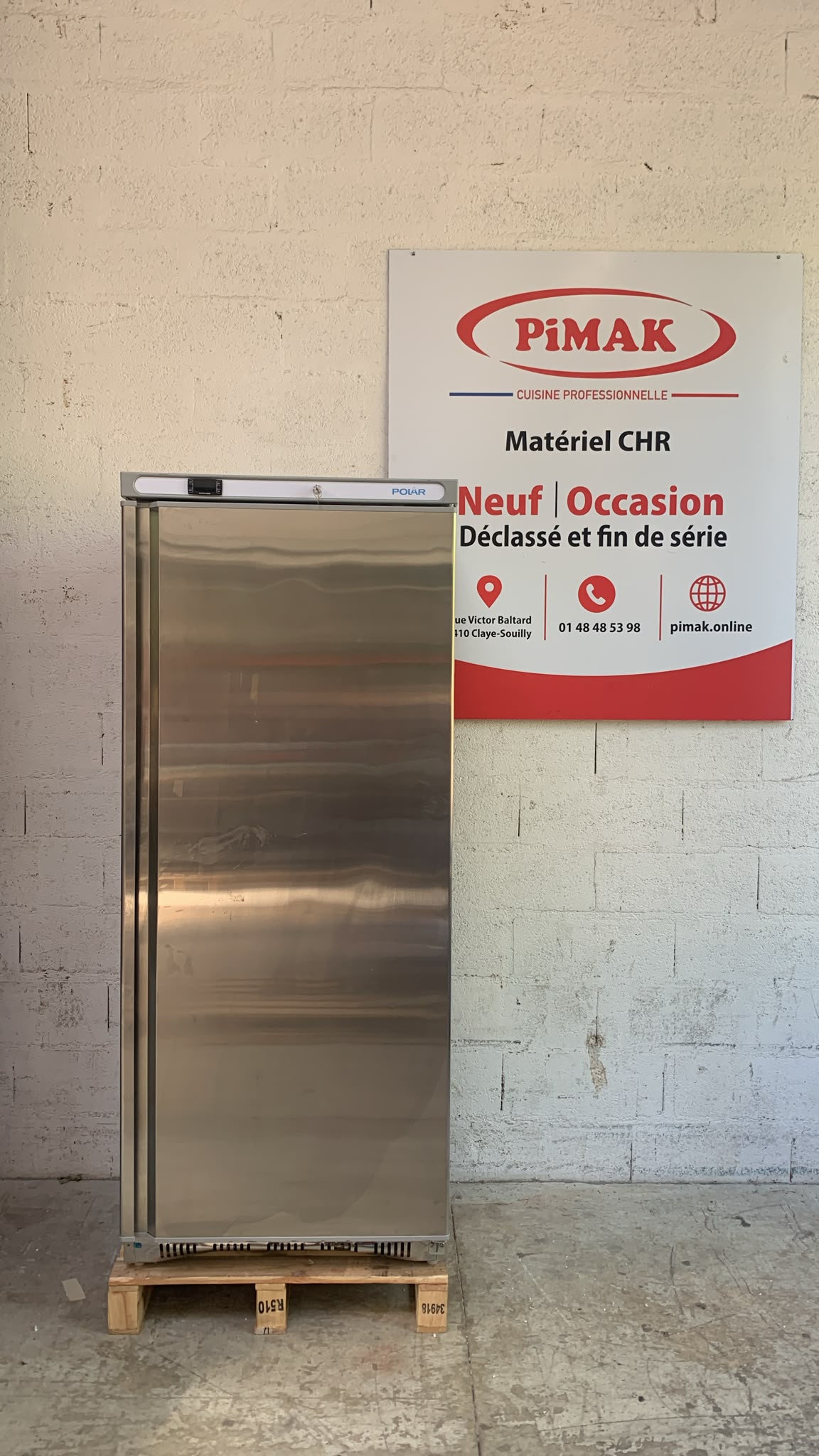Armoire réfrigérée positive Polar Série C inox 600L PC006
