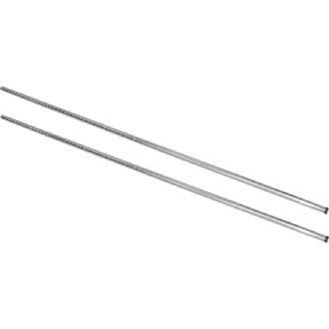 Poteaux chromé montant droit Vogue 1830mm (Lot de 2) U888
