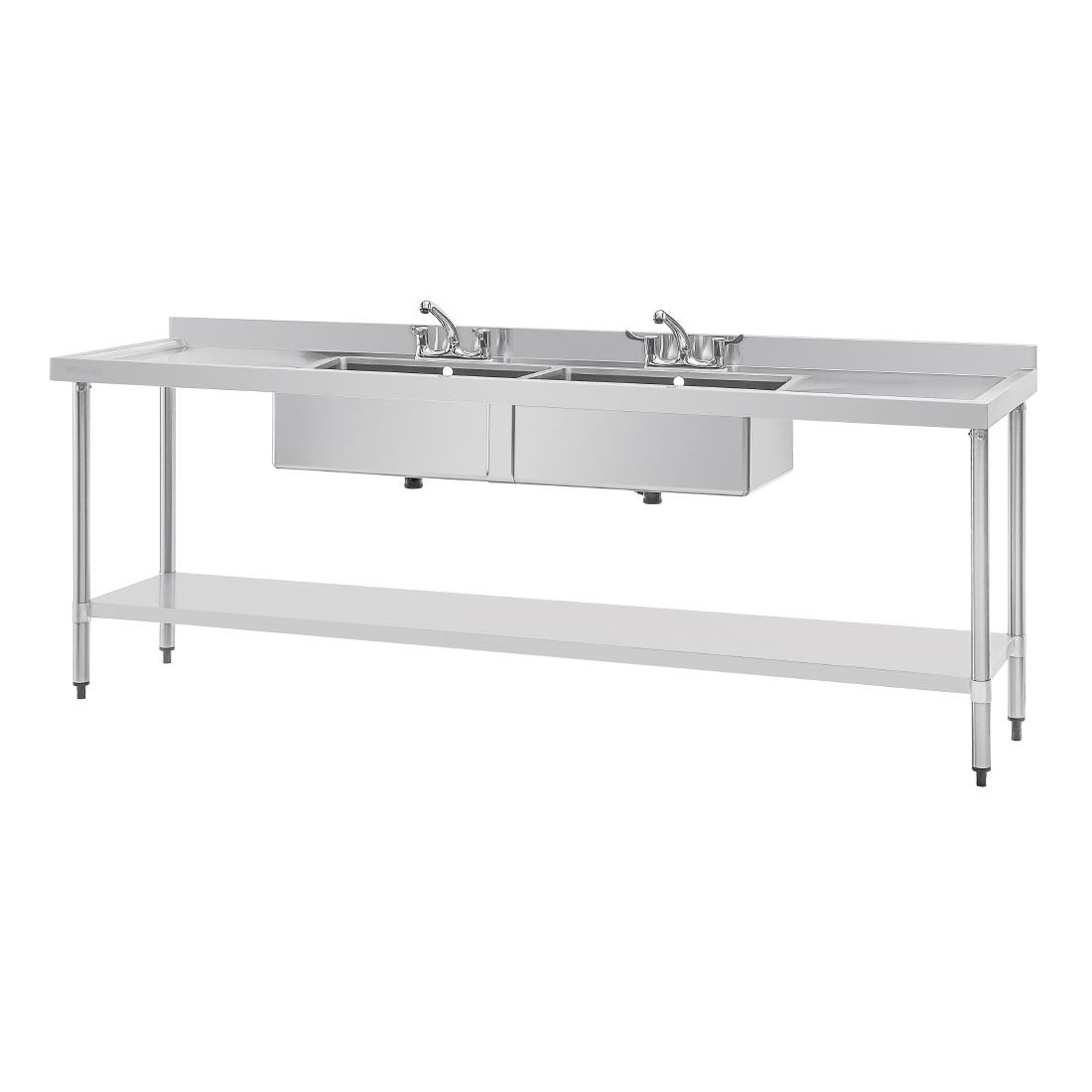 Evier en acier inoxydable Vogue - 2400 x 600mm U910