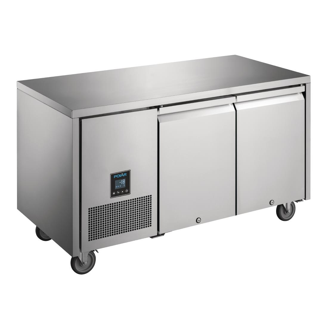 Table réfrigérée négative 2 portes Polar Serie U Premium 267L UA006