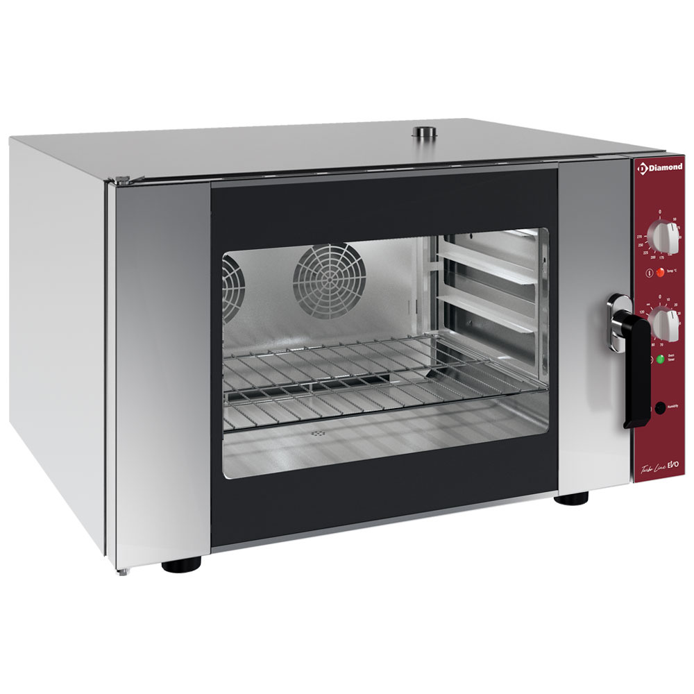 Four à convection électrique, 4 x GN 1/1 + humidificateur manuel DIAMOND CGE11-N