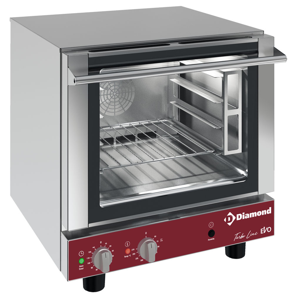 Four à convection électrique, 4 x GN 2/3 + humidificateur manuel DIAMOND CGE23-L