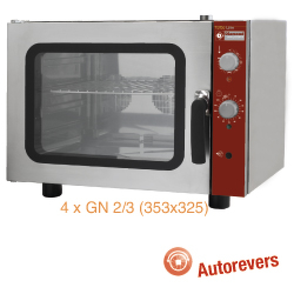Four à convection électrique, 4 x GN 2/3 + humidificateur manuel DIAMOND CGE23-N