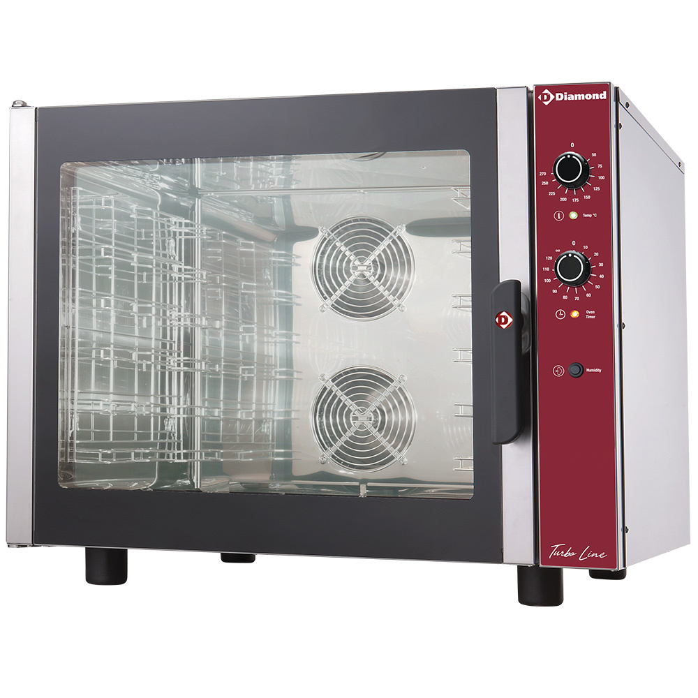 Four à convection électrique, 6 x GN 1/1 + humidificateur manuel DIAMOND CGE611-BP