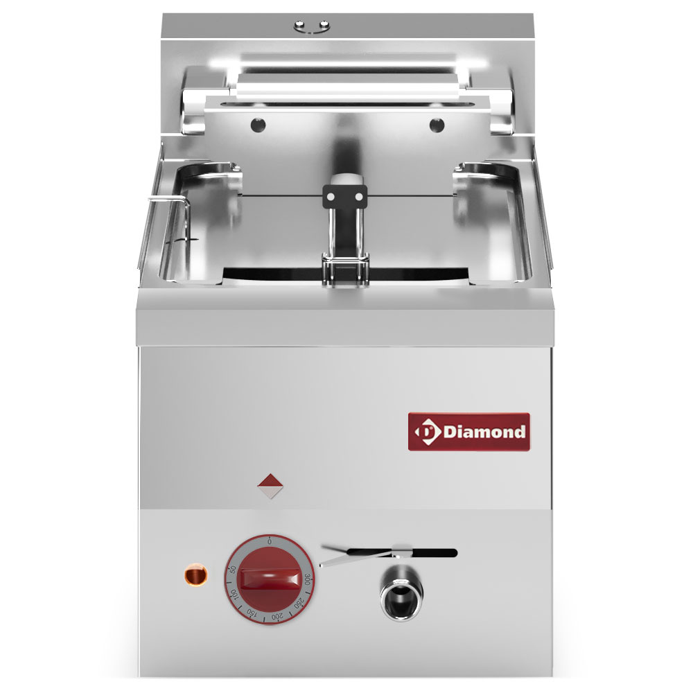 Friteuse électrique, 1 cuve de 10 litres -Haut- DIAMOND E60/F10-3T-230/3-N