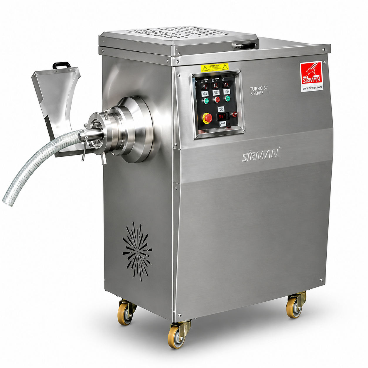 Hachoir à viande tout inox 130 sur roulettes - BOGAZICI-  BPKM.130
