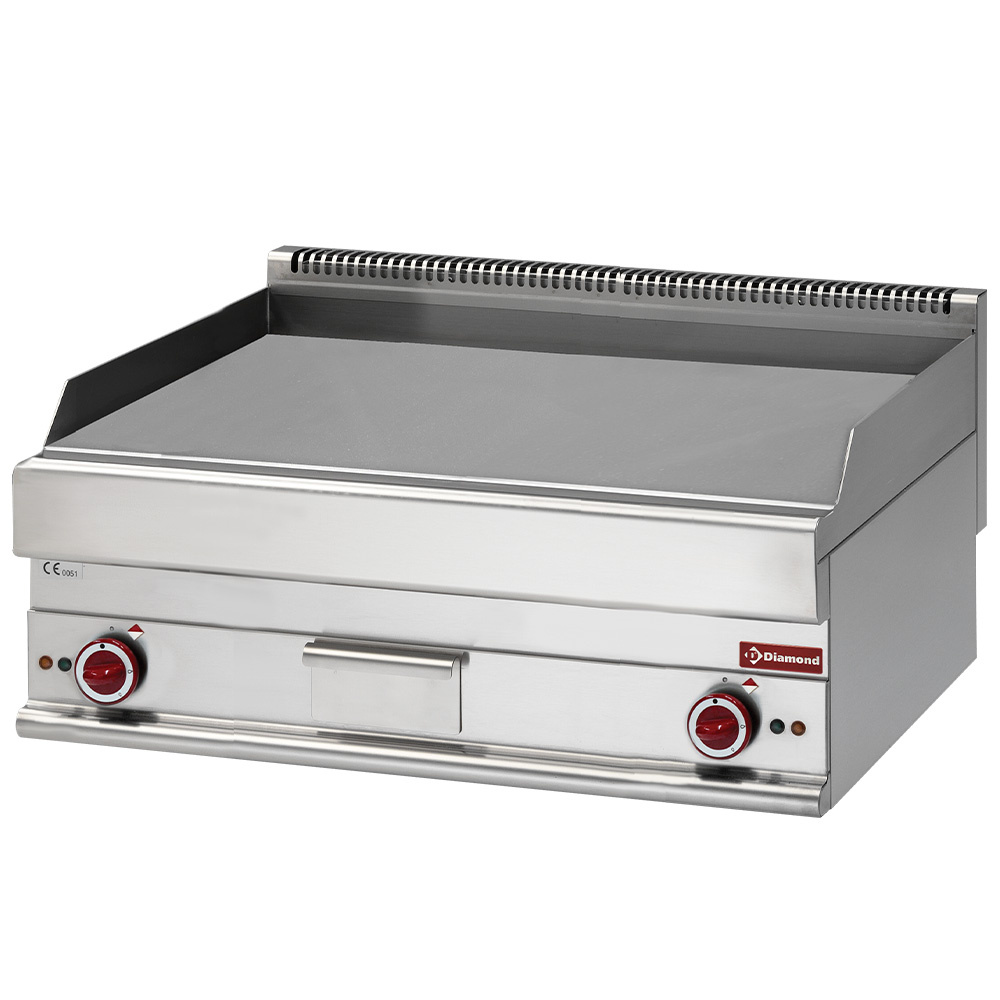 Plaque de cuisson électrique plate EXTRA LARGE chromée DIAMOND E65/PLCD10T-230V/3-