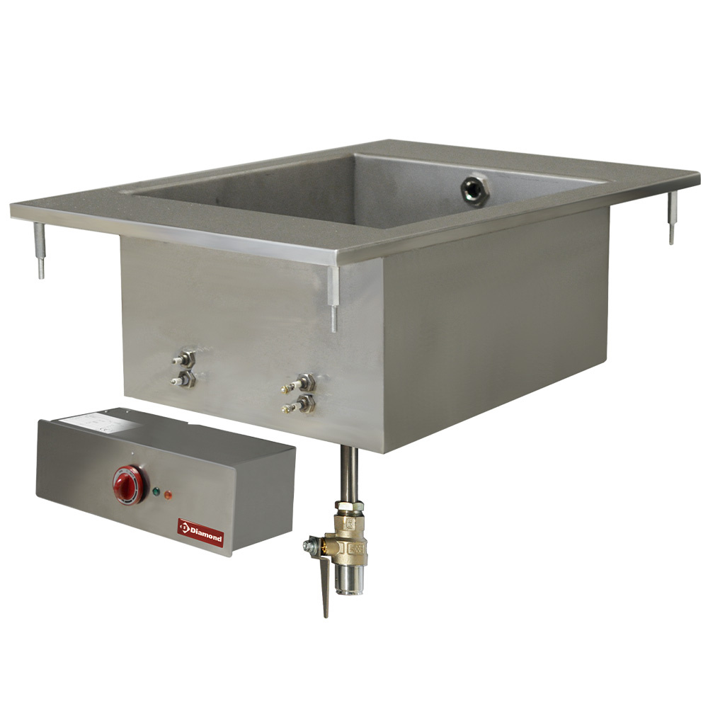 Bain-marie électrique GN 1/1, à encastrer DIAMOND EDI/BM4-OCC