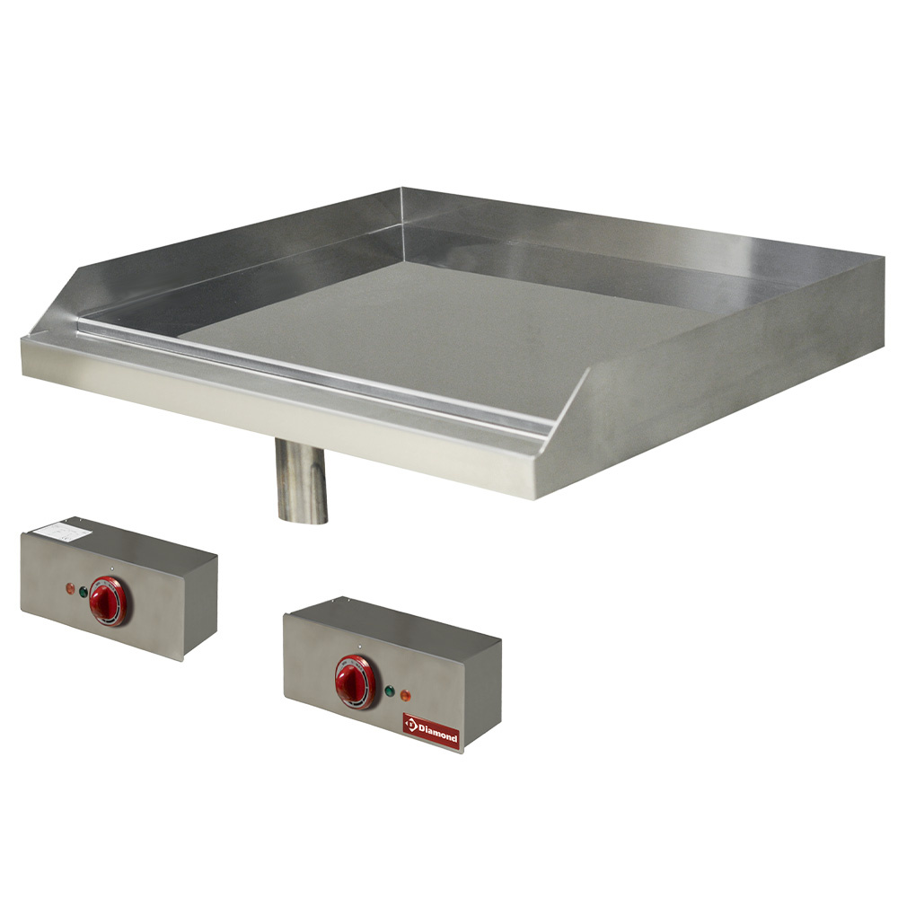 Plaque de cuisson lisse, électrique, chromée, encastrable DIAMOND EDI/PLCD7