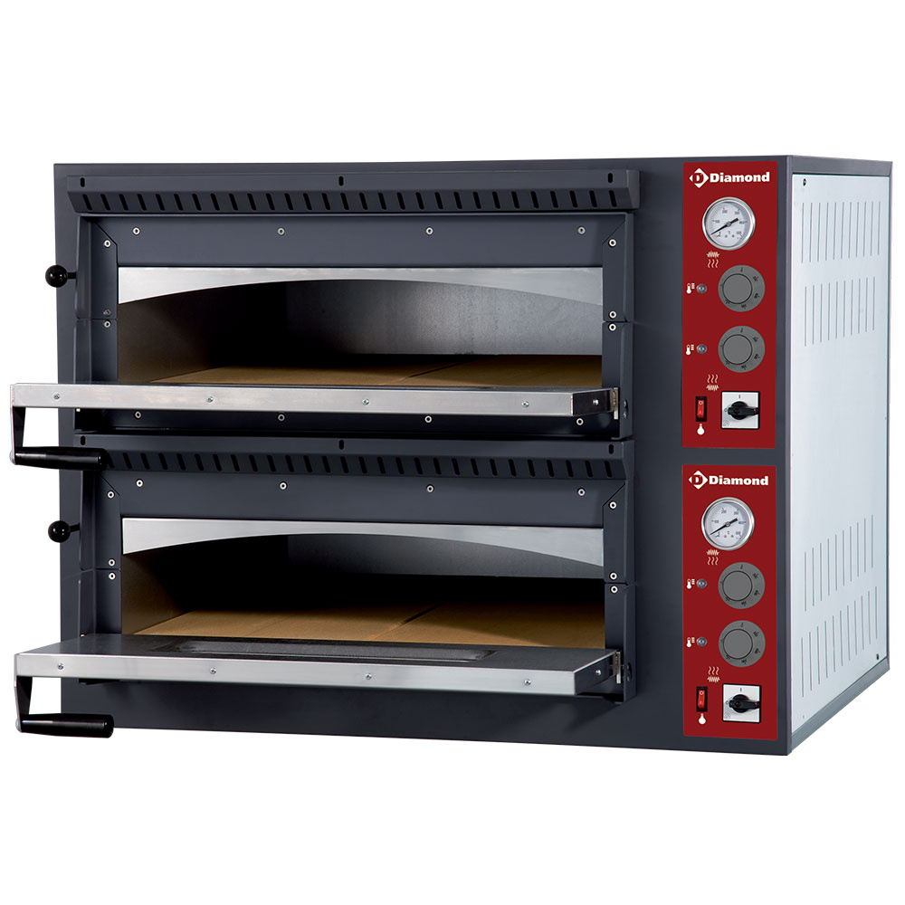 Four électrique 2 x 4 pizzas, 2 pièces DIAMOND EFP/44R-M