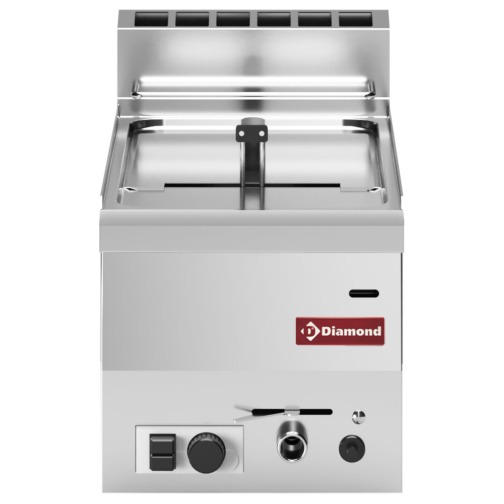 Friteuse à gaz, 1 cuve de 8 litres -Haut- DIAMOND G60/F8-3T-N