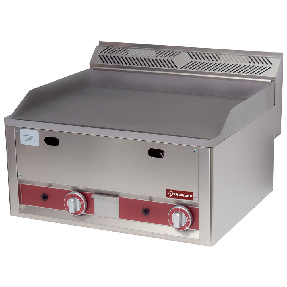 Plaque de cuisson double à gaz plate -Dessus- DIAMOND GS6/PLDT-N