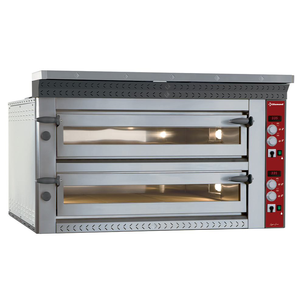 Four à pizza électrique « extra large », 2 x 6 pizzas Ø 350 mm DIAMOND LD12/35XL-N