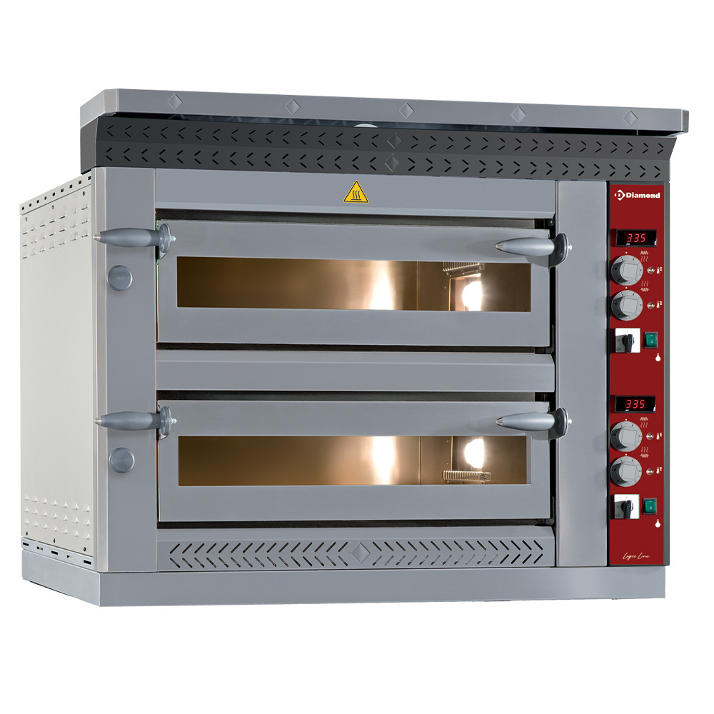 Four à pizza électrique, 2 x 4 pizzas Ø 350 mm DIAMOND LD8/35-N