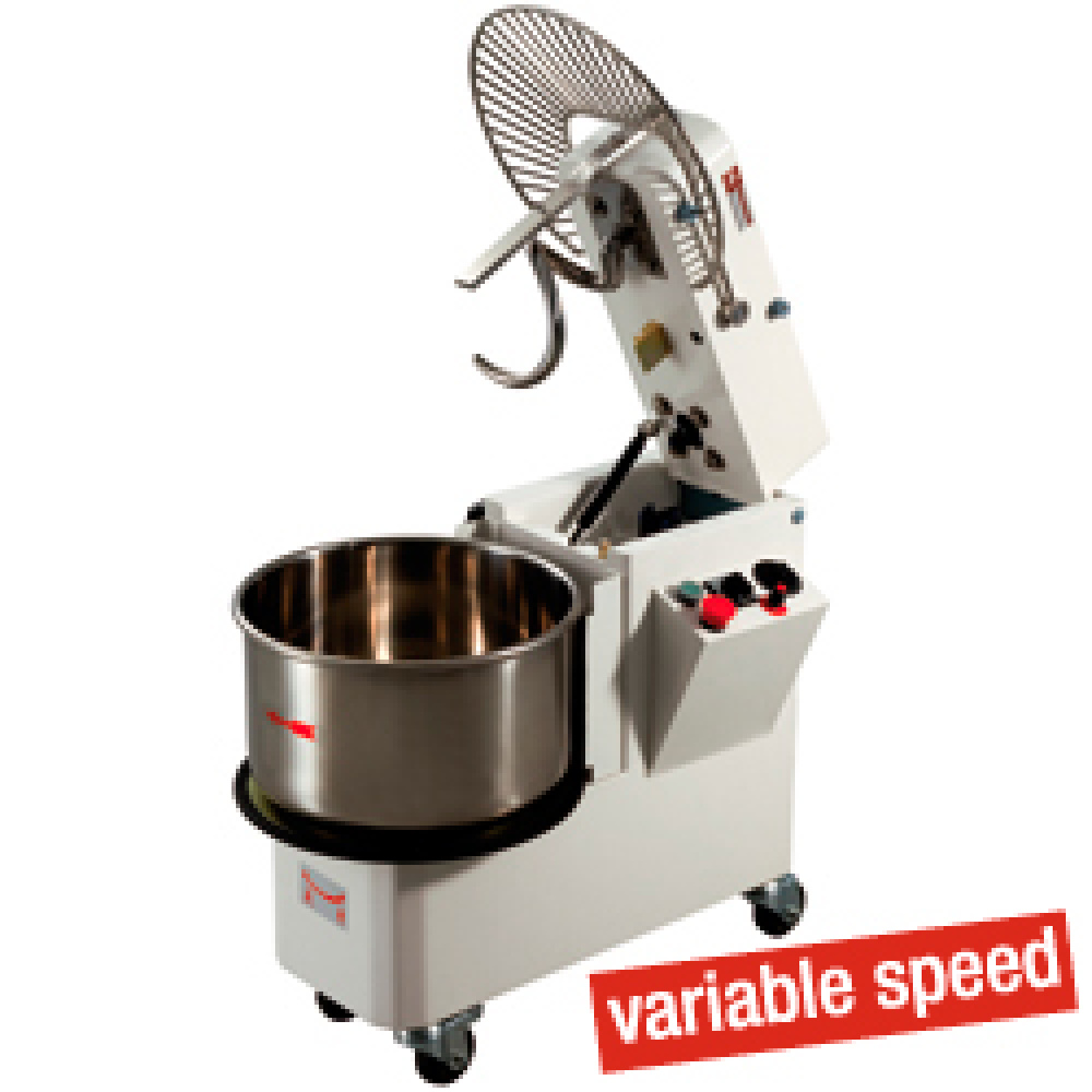 Pétrisseur 22 litres à tête inclinable, cuve amovible, vitesses variables DIAMOND NT22/G-ALZ/VV