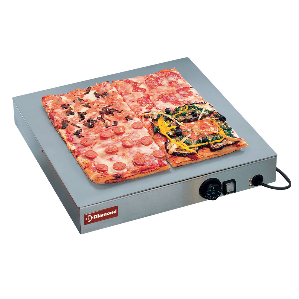 Plaque chauffante, surface en acier inoxydable DIAMOND PIZ/SP