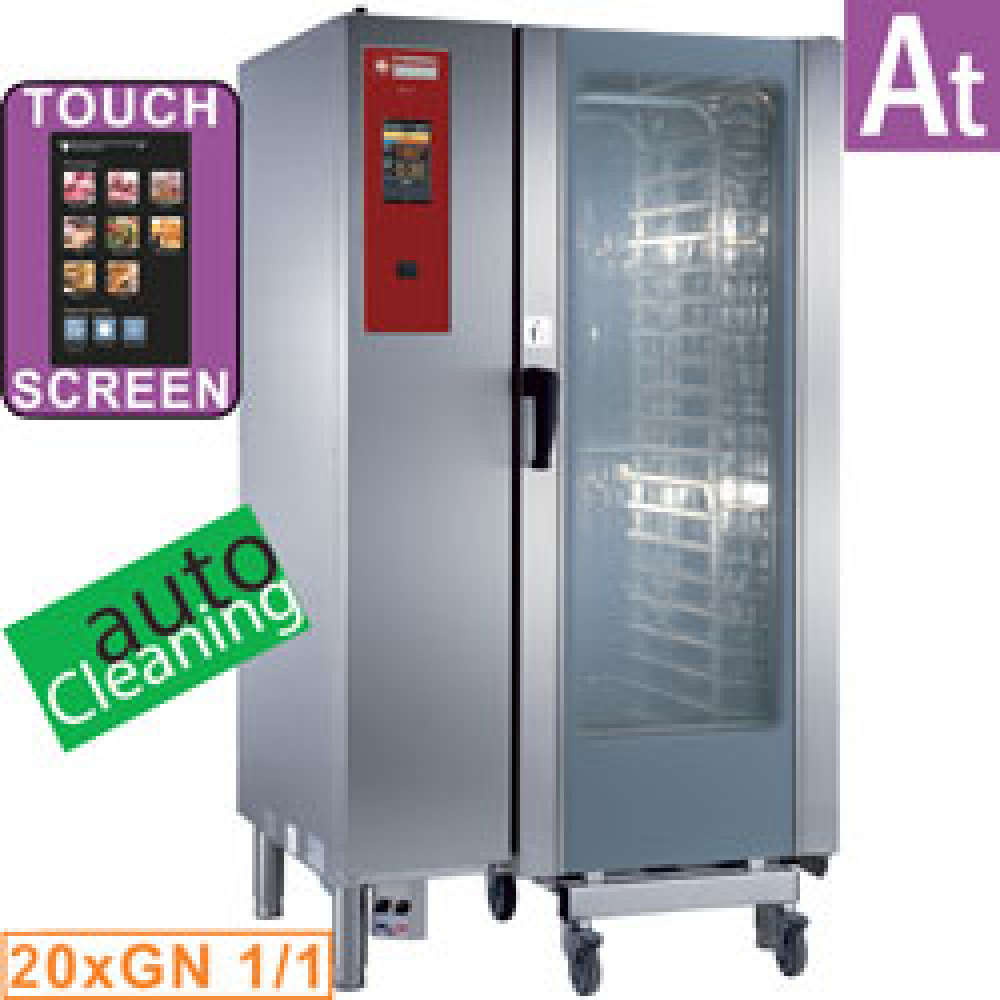 Four à gaz « TOUCH » chaudière vapeur et convection 20xGN1/1+ Nettoyage DIAMOND SBGT/20-CL