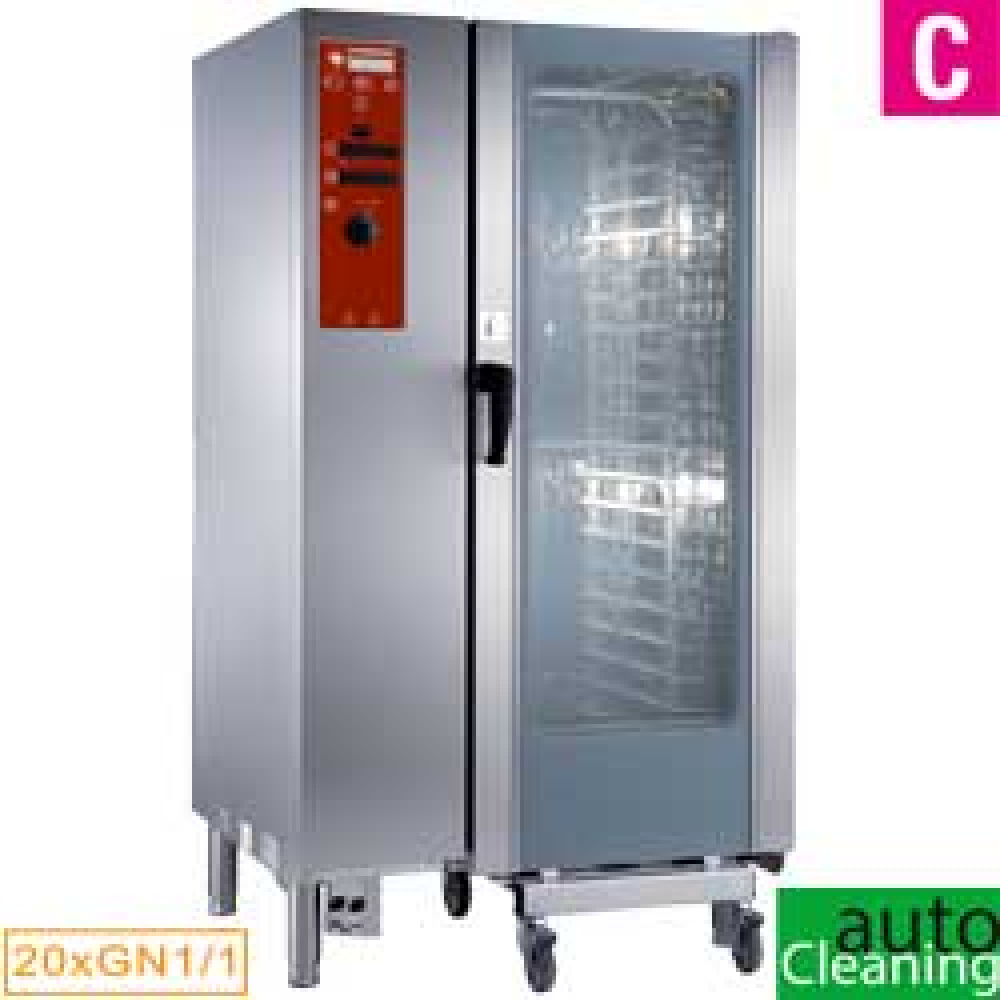 Four à gaz vapeur directe et convection 20x GN1/1 avec « système de nettoyage automatique » DIAMOND SDG/20-CL
