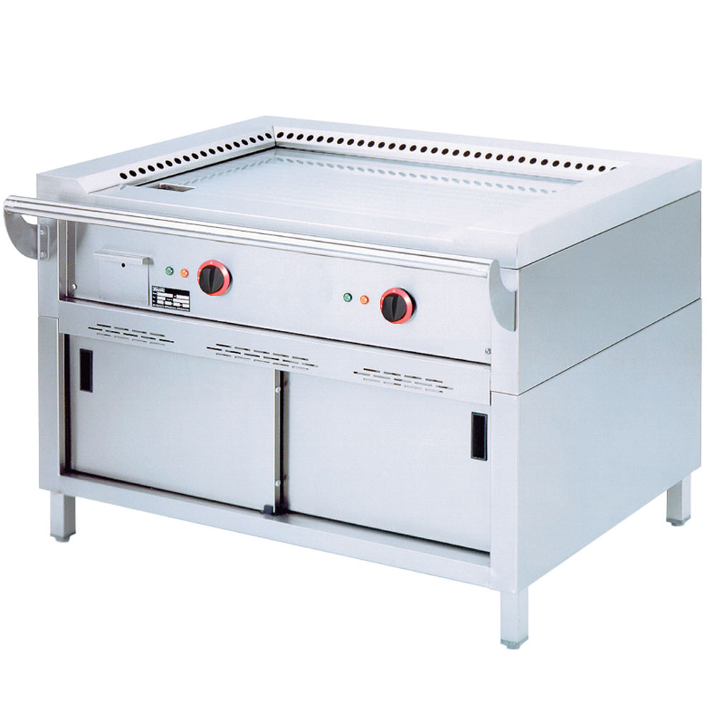 Plaque électrique « Teppanyaki », 2 zones (2 x 5,85 kW), sur meuble DIAMOND TPE2-12