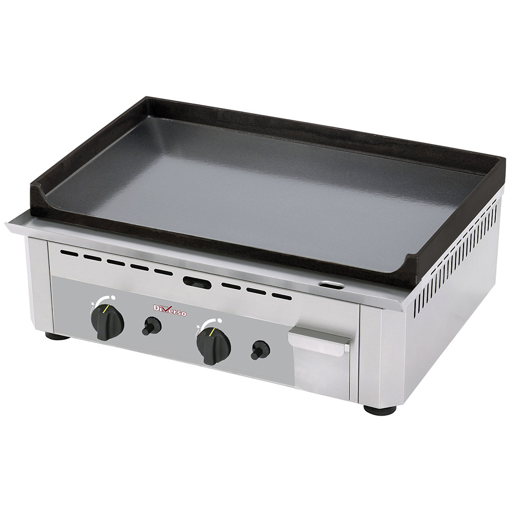 Plaque de cuisson à gaz double, émaillée DIVERSO WR-GP60-SS