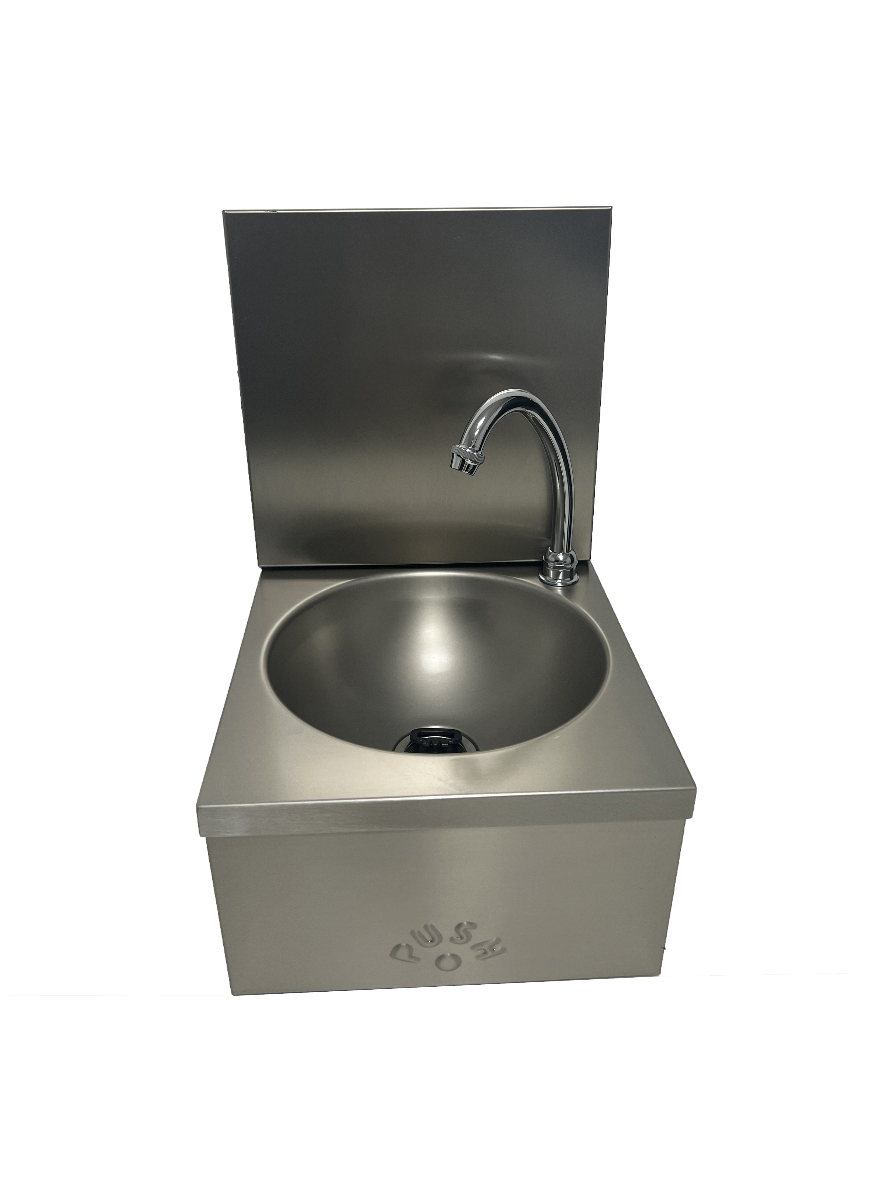 LAVE-MAINS INOX 304, CUVE RONDE, DOSSERET AMOVIBLE L2G IP0082AL