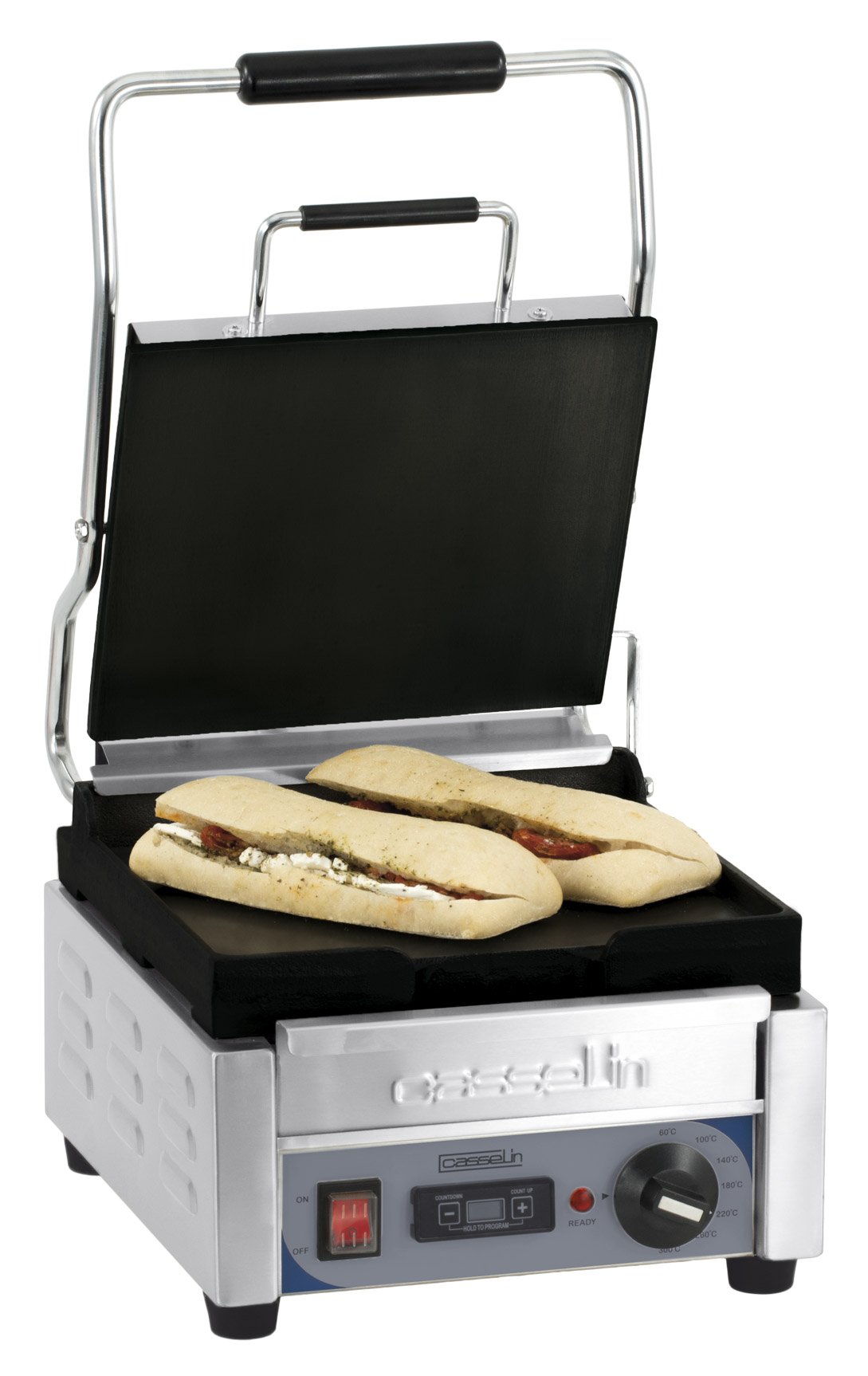 Grill Panini Petit Premium Lisse - Lisse avec minuteur CASSELIN-CGPLLPPT