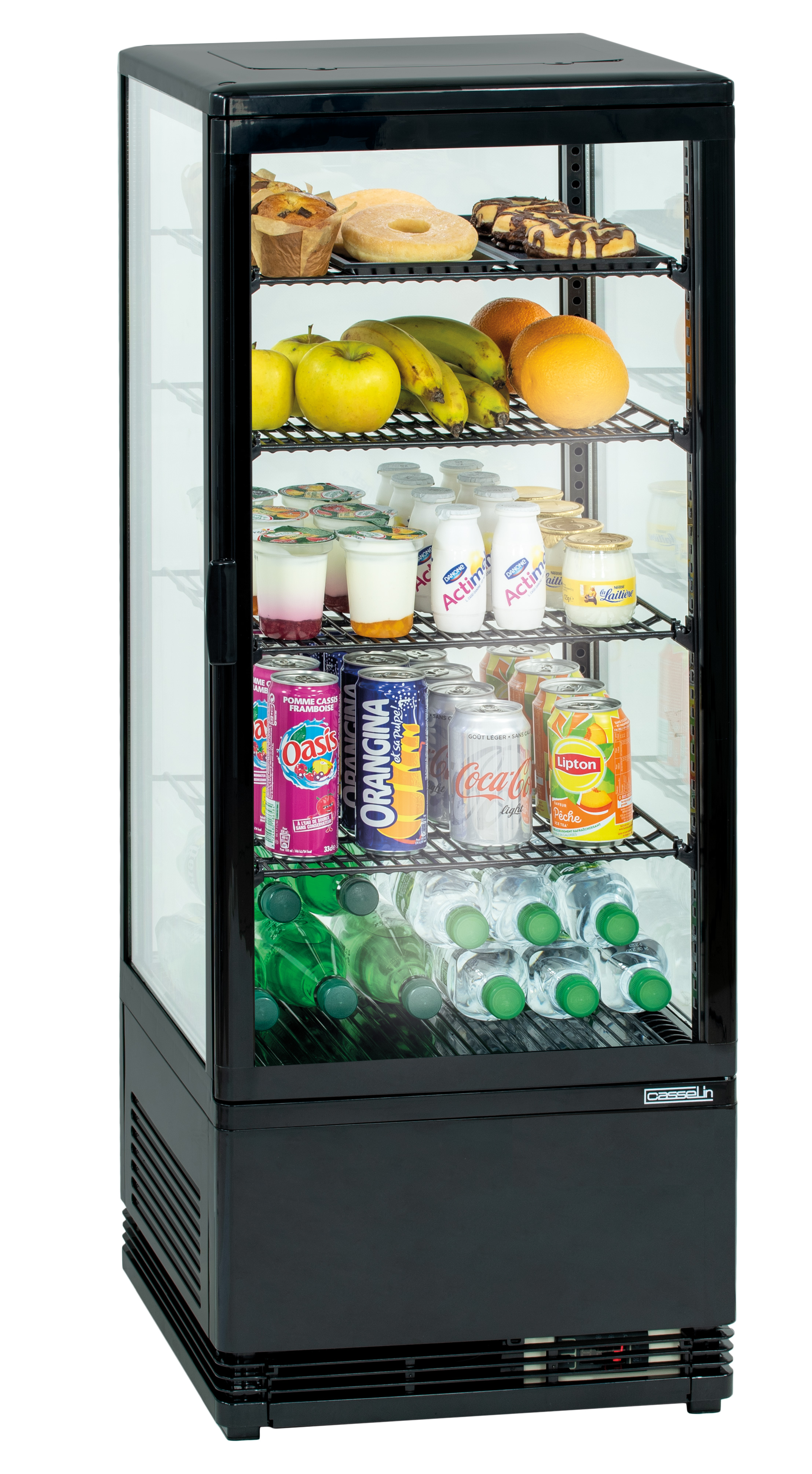 Vitrine réfrigérée positive 98L Noire CASSELIN-CVR98LN