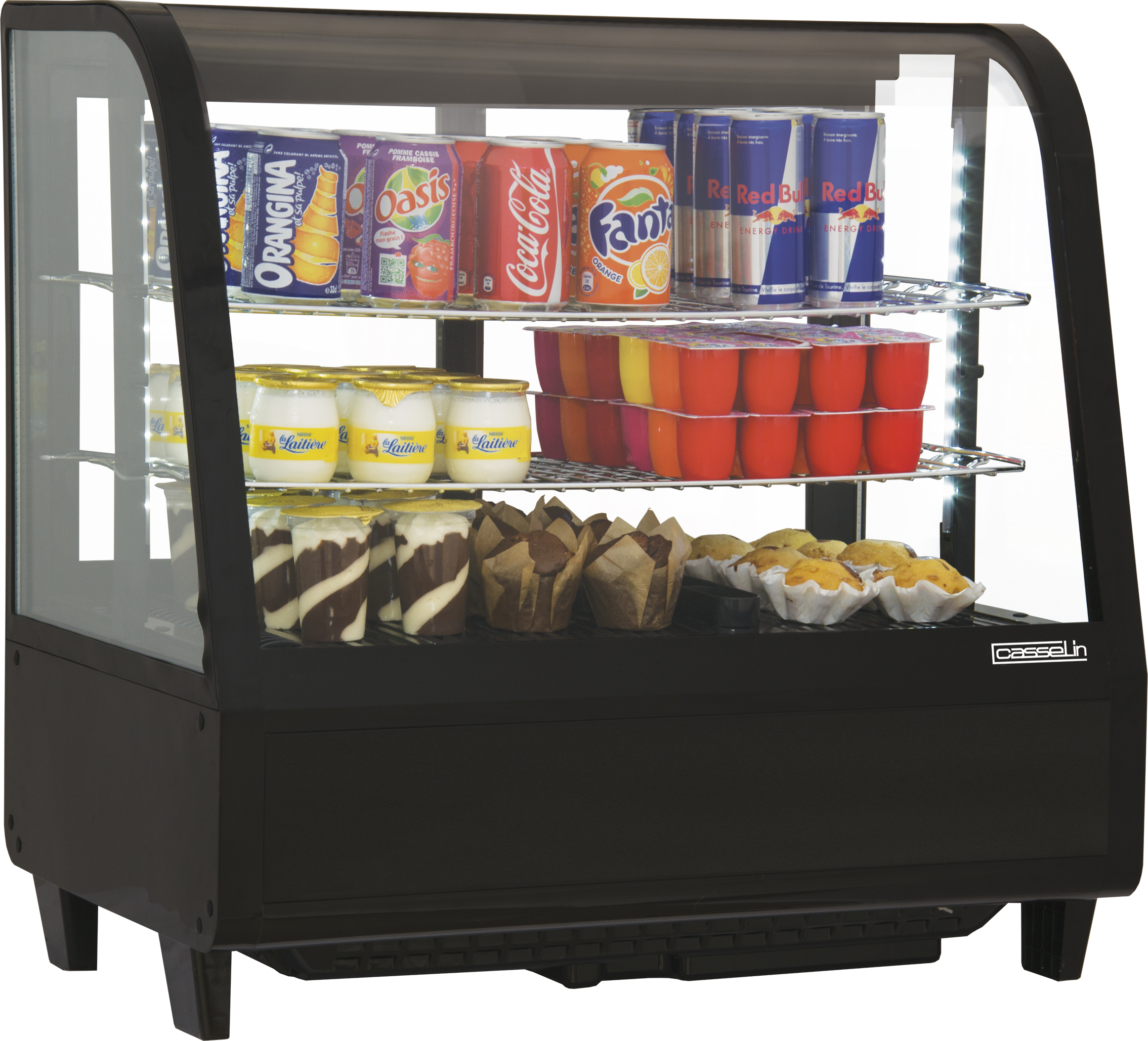 Vitrine réfrigérée à poser 100L Noire CASSELIN-CVR100LN
