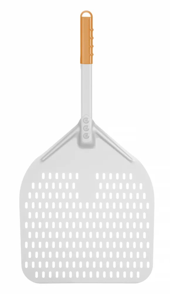 Pelle à pizza avec manche court, carrée, perforée, HENDI, 300x660mm