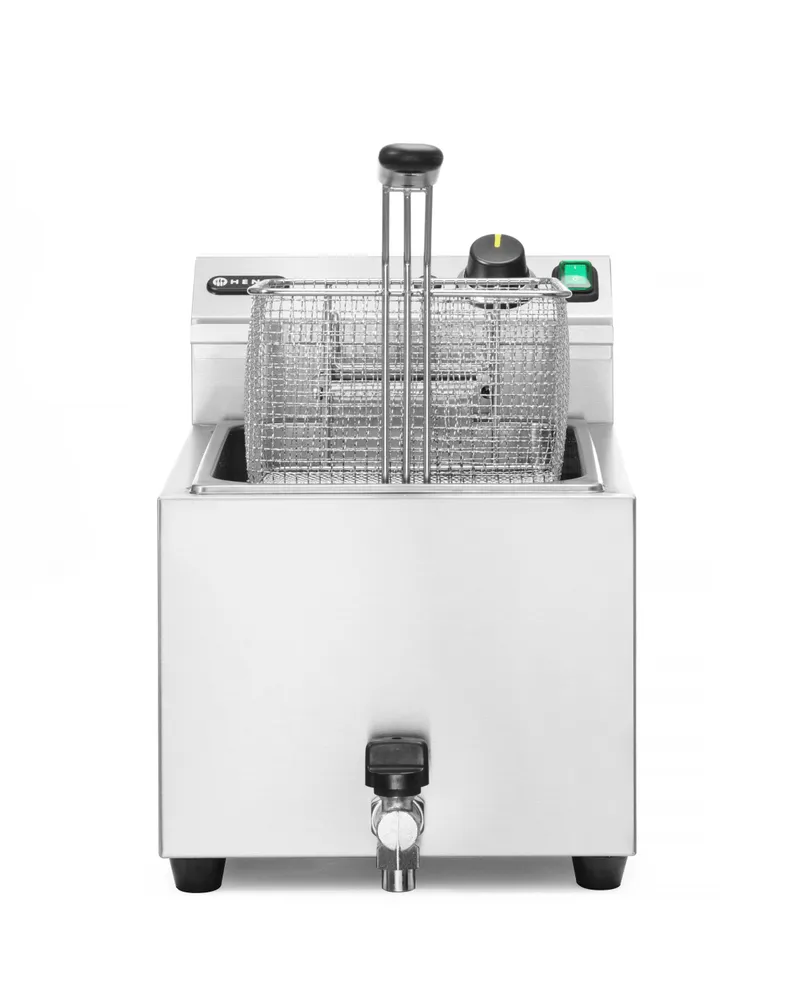 Friteuse Profi Line avec robinet de vidange - 10L - 400V, HENDI, Profi Line, 10L, 400V/6600W, 300x680x(H)420mm