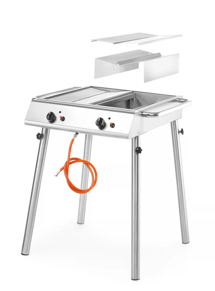 Xantos Gril à gaz, HENDI, 9,5kW, 770x710x(H)870mm