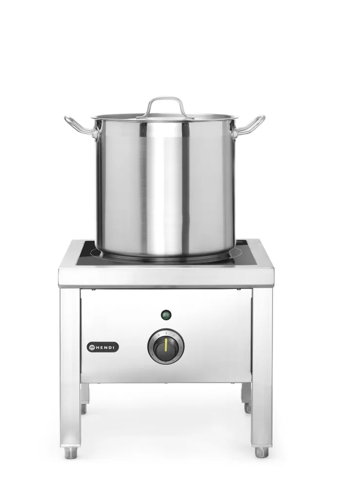Réchaud à induction haute puissance, HENDI, 400V/5000W, 422x400x(H)366mm